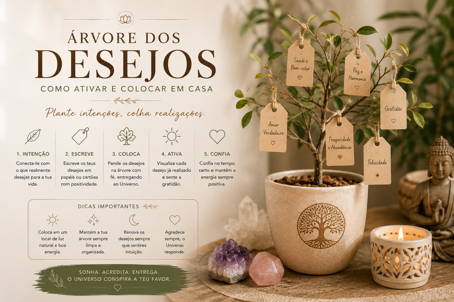 Árvore dos Desejos: Como Activar e Colocar em Casa para Manifestar