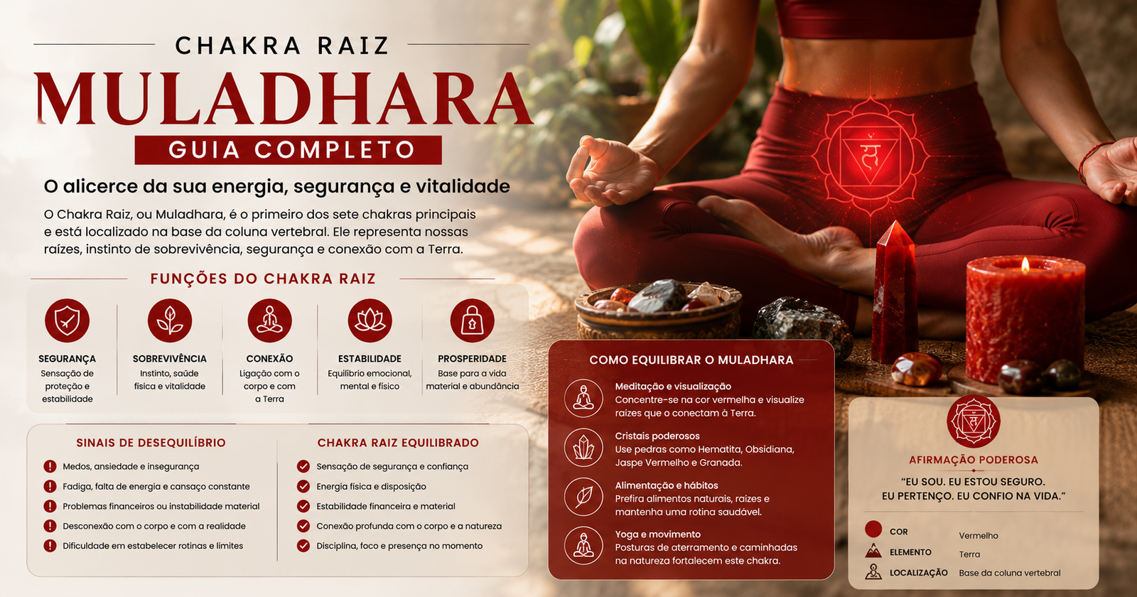 Chakra Raiz (Muladhara): Guia Completo para Equilibrar e Activar Chakra Raiz (Muladhara): Guia Completo para Equilibrar e Activar