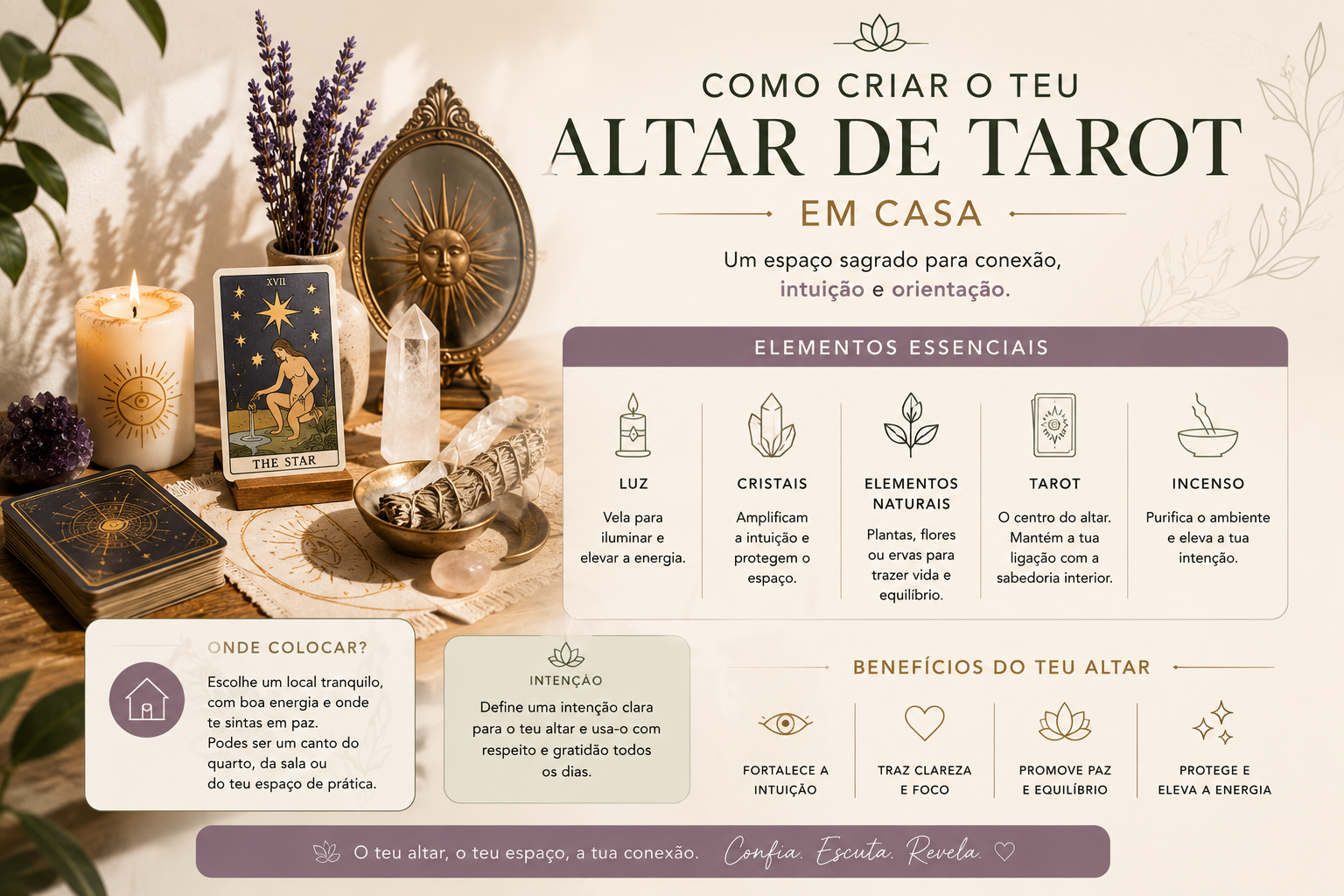Como Criar um Altar de Tarot em Casa Como Criar um Altar de Tarot em Casa