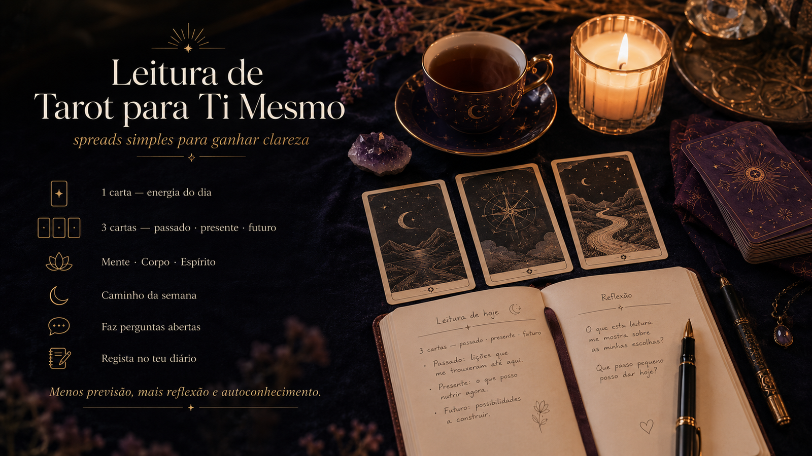 Como Fazer uma Leitura de Tarot para Ti Mesmo: Spreads Simples Como Fazer uma Leitura de Tarot para Ti Mesmo: Spreads Simples