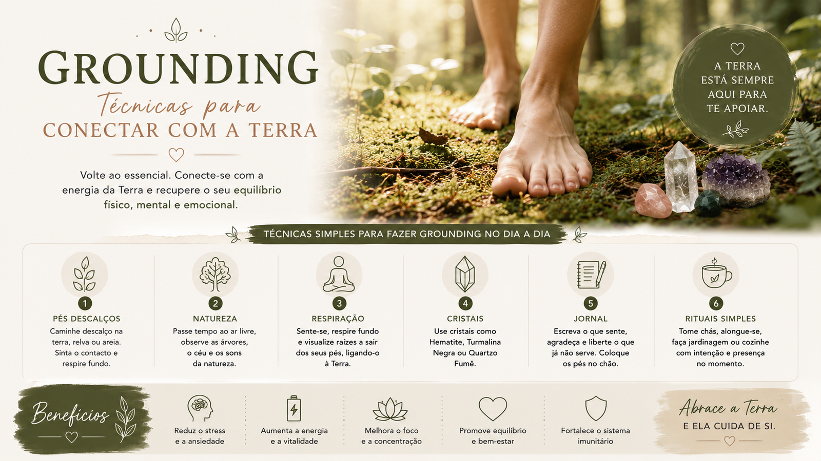 Grounding: Técnicas para Te Conectares à Terra
