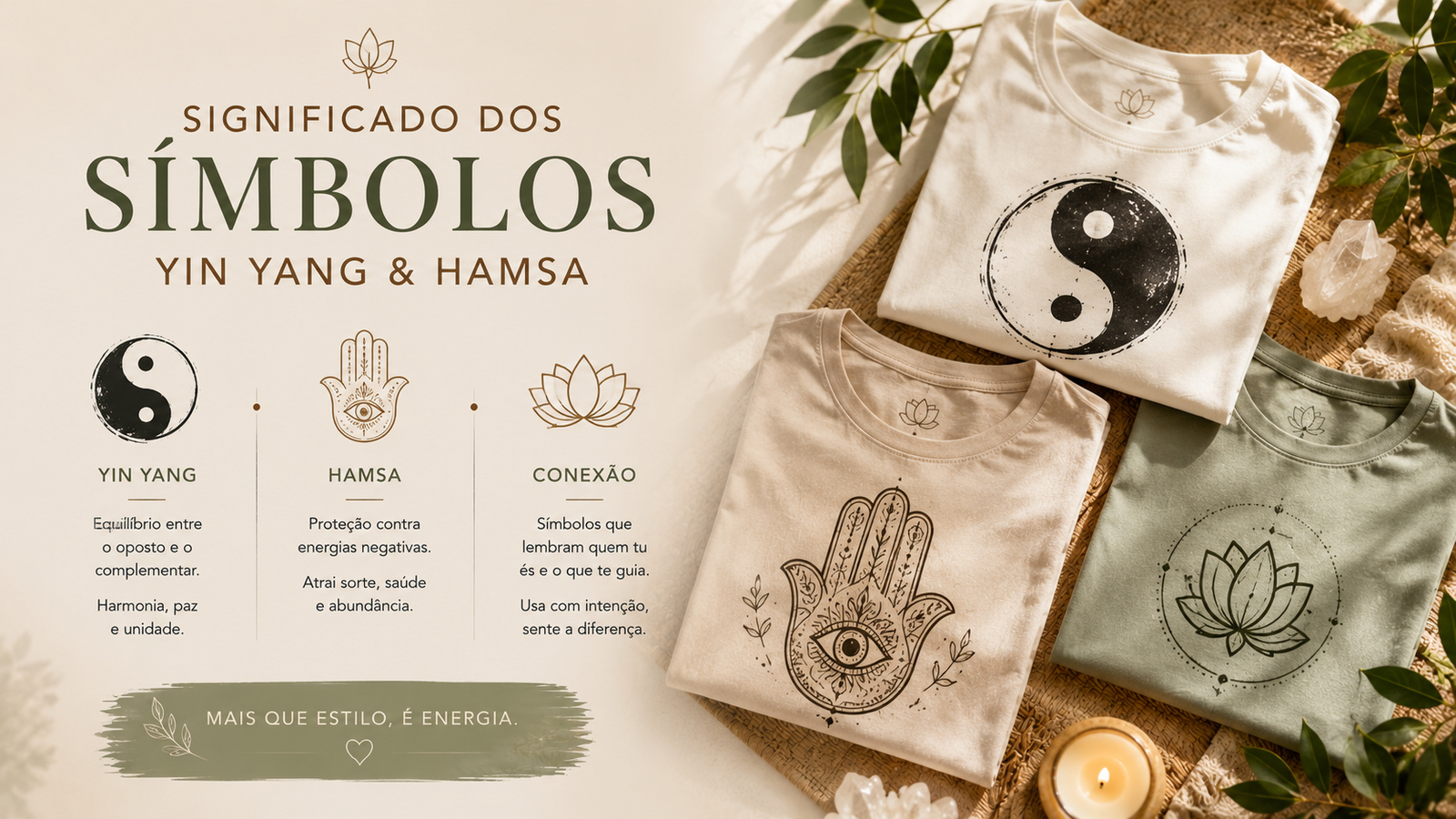O Significado dos Símbolos na Roupa: Yin Yang, Hamsa, Olho Grego e Mais