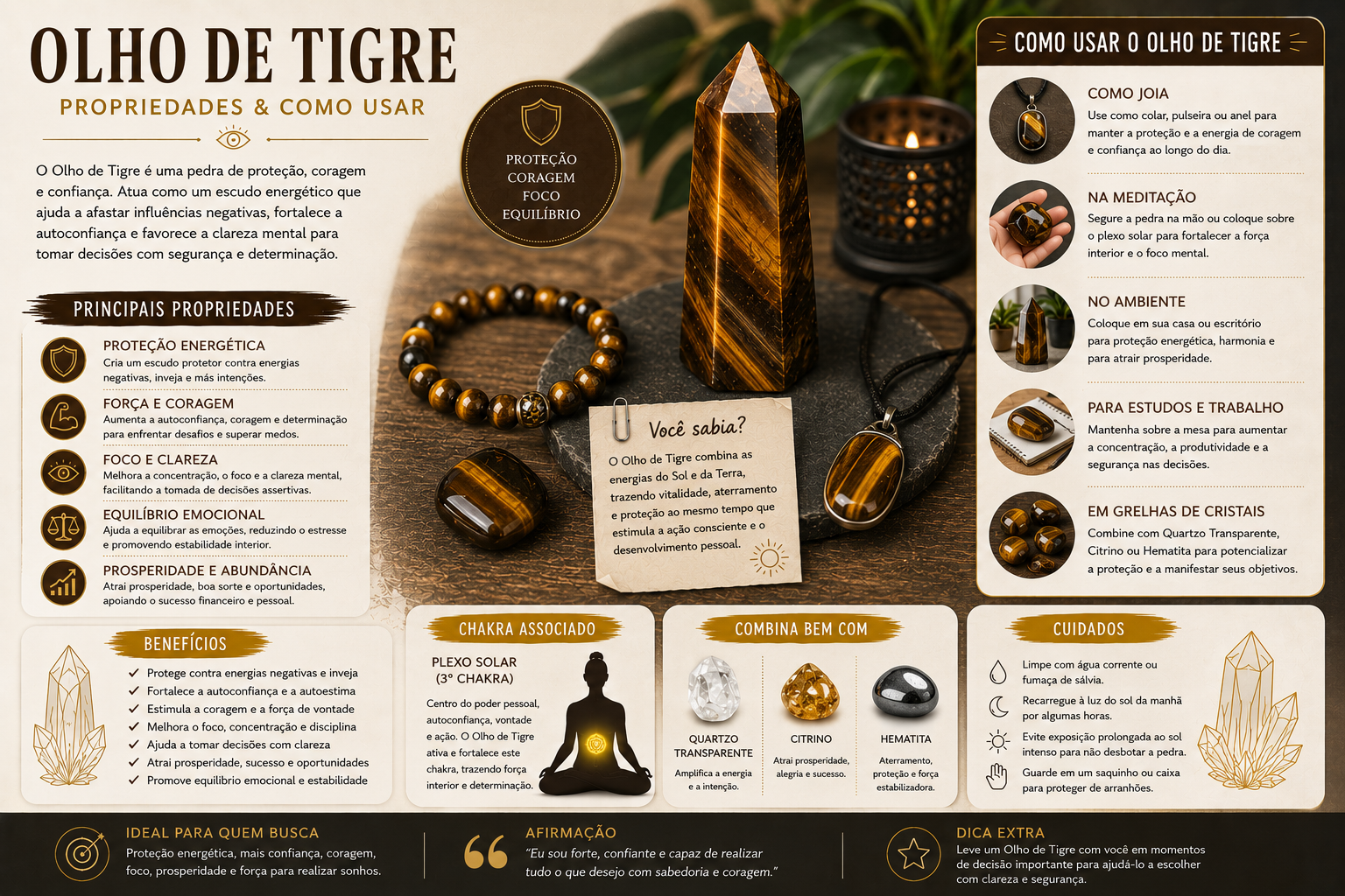 Olho de Tigre: Propriedades, Coragem e Como Usar para Manifestar Olho de Tigre: Propriedades, Coragem e Como Usar para Manifestar