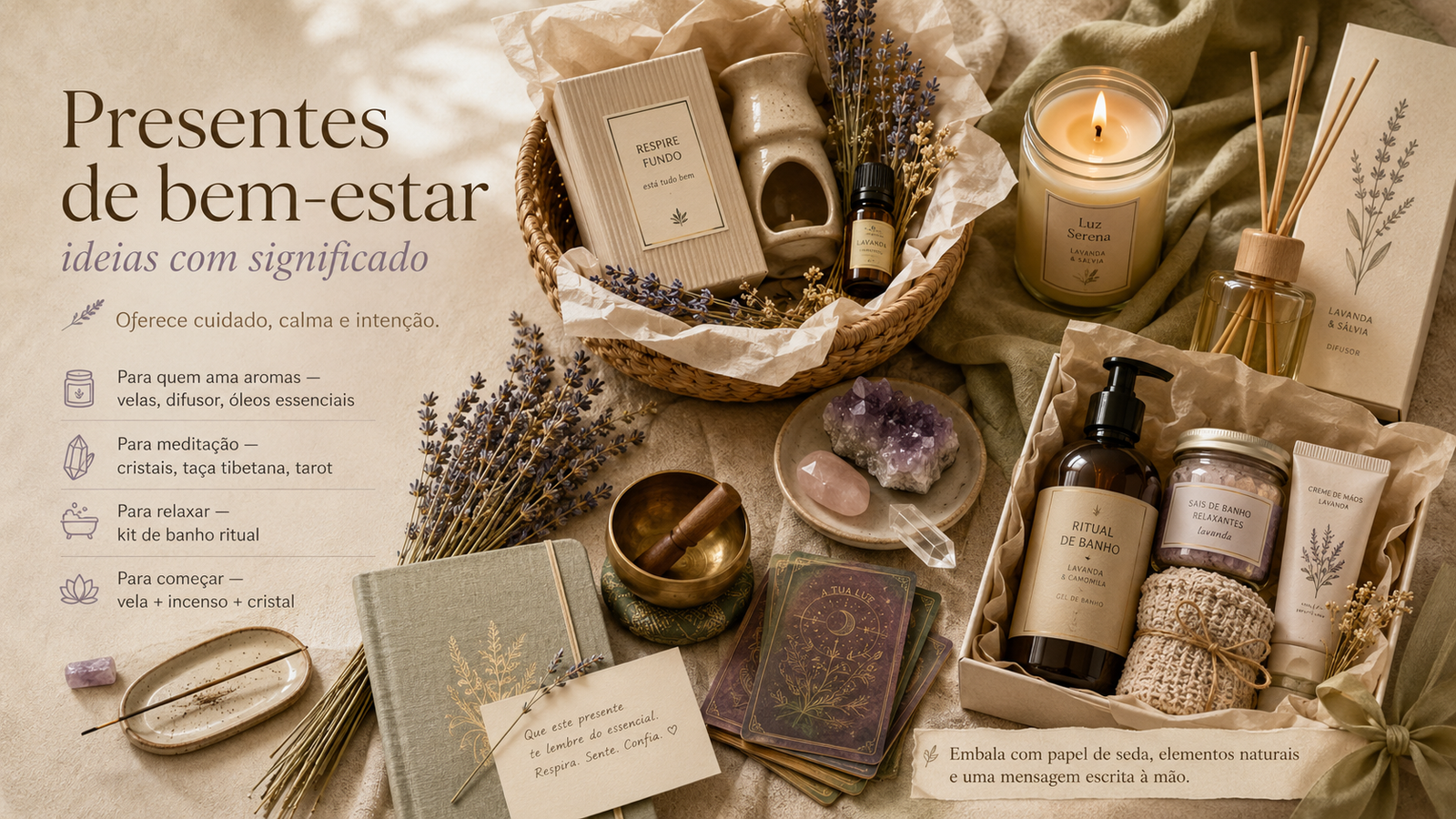 Presentes de Bem-Estar: Guia Completo por Ocasião e Orçamento