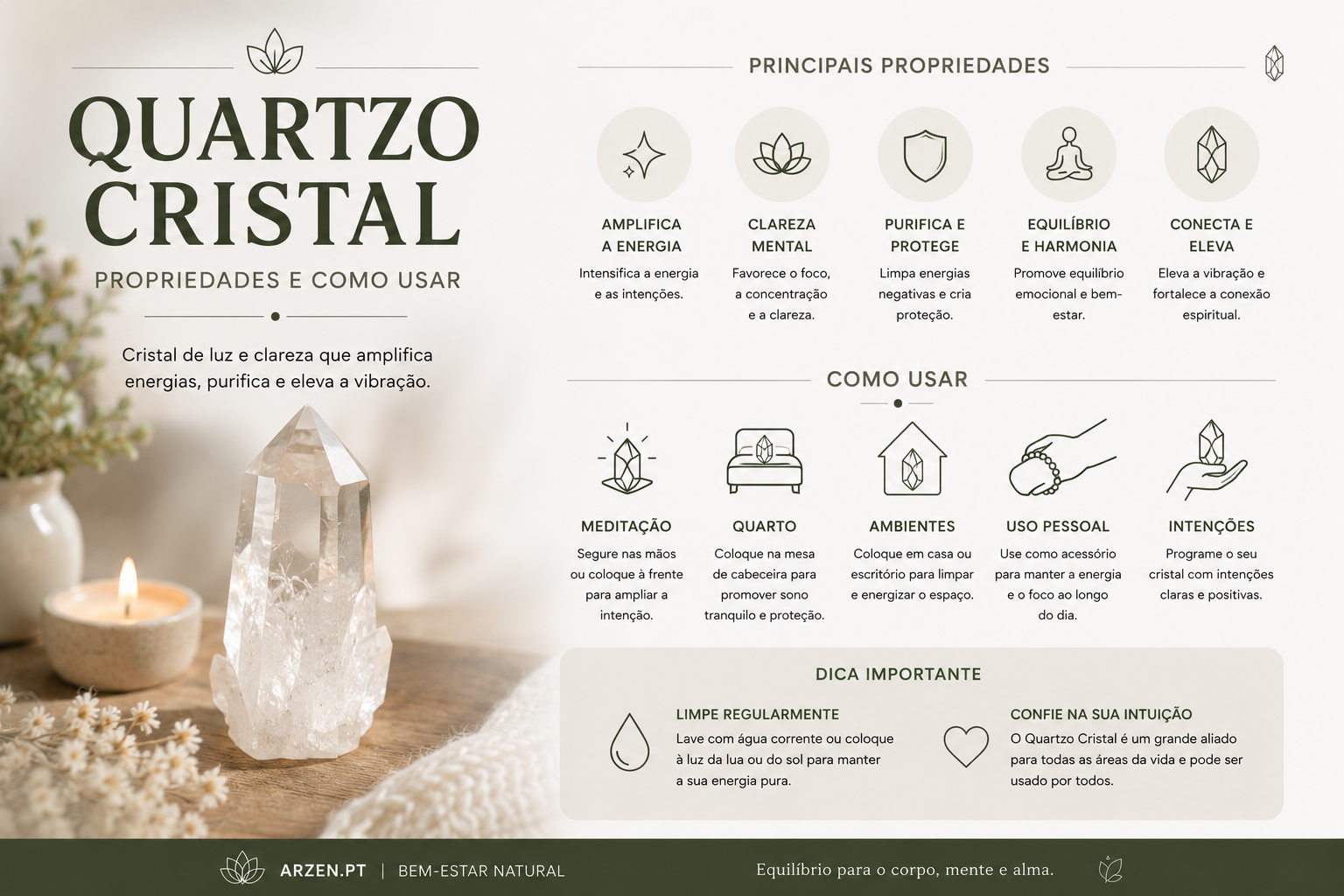 Quartzo Cristal: Propriedades, Usos e Como Usar o Mestre dos Cristais Quartzo Cristal: Propriedades, Usos e Como Usar o Mestre dos Cristais
