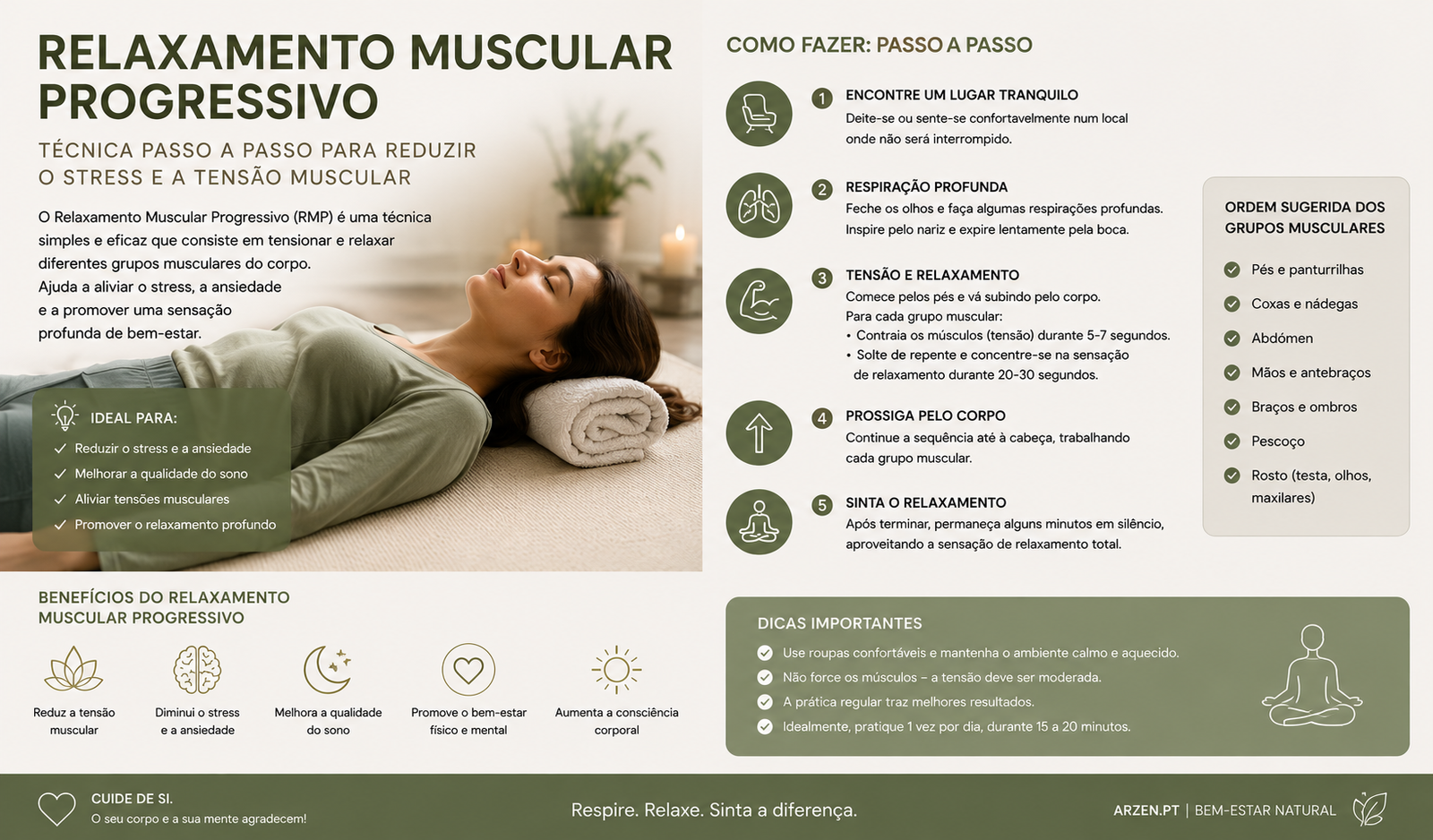 Relaxamento Muscular Progressivo: Técnica Passo a Passo para Aliviar a Tensão