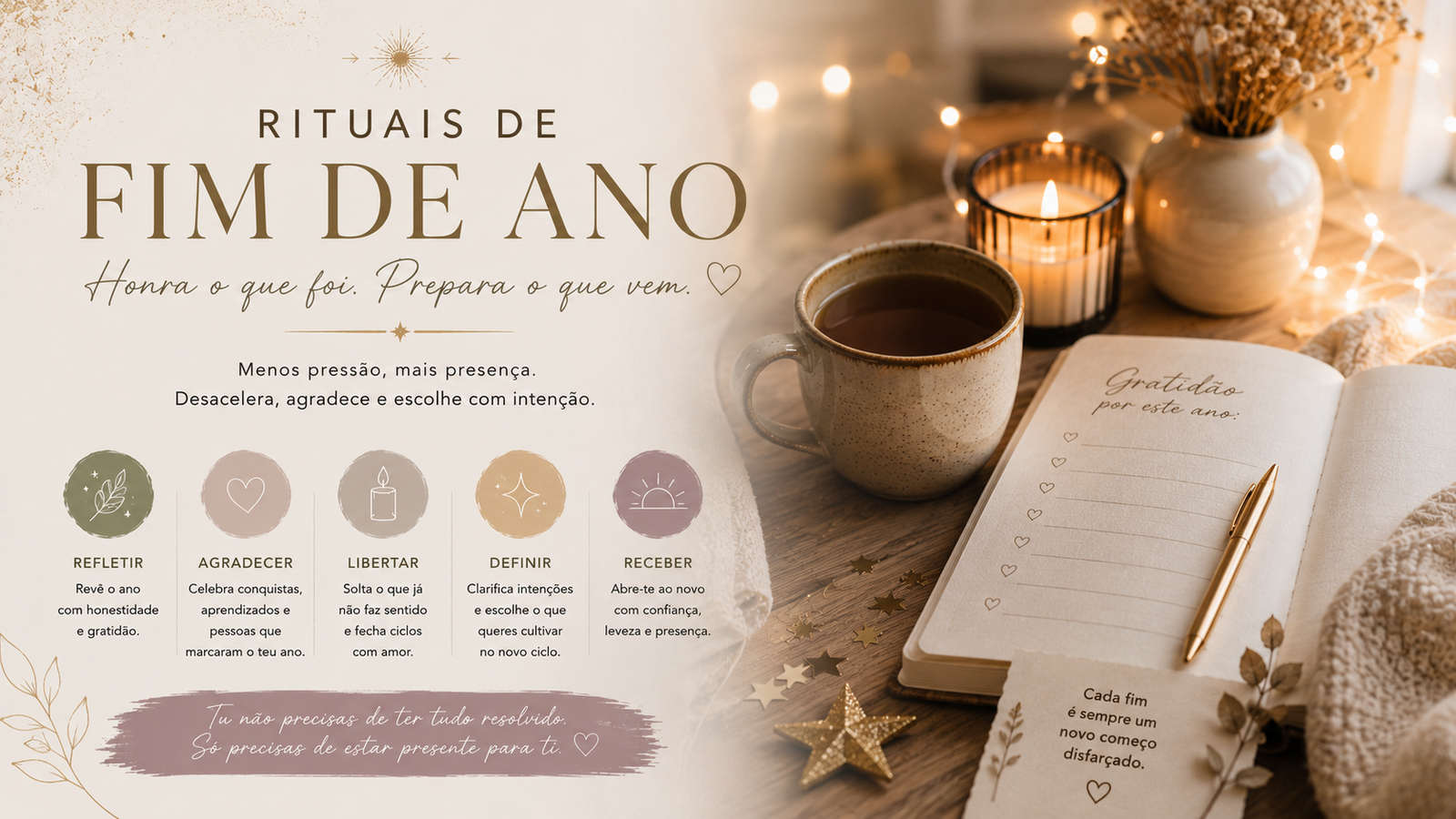 Rituais de Fim de Ano para Fechar Ciclos e Começar de Novo