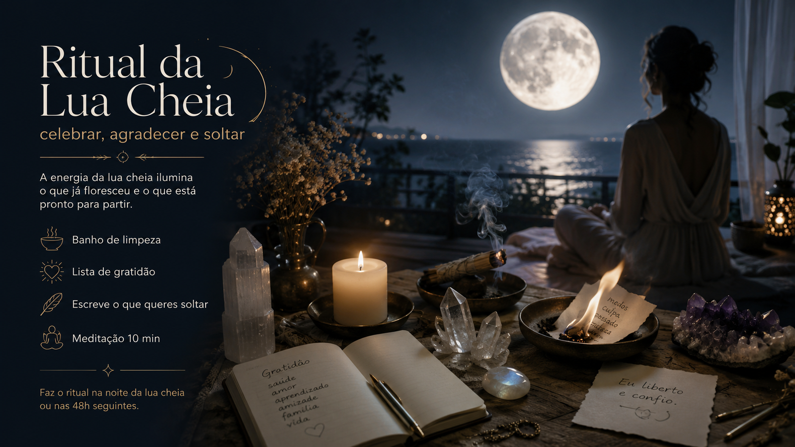 Ritual da Lua Cheia: Como Celebrar e Soltar