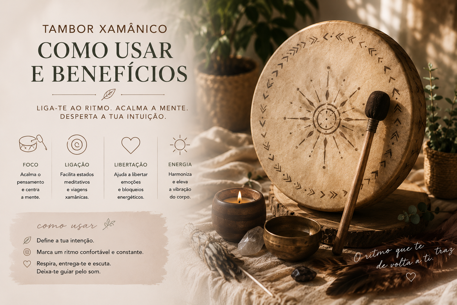 Tambor Xamânico: O Que É, Como Usar e Benefícios na Meditação
